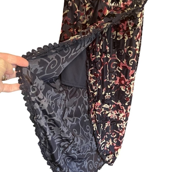 Adam Levine Collection High Low Romper/Dress -Size medium-Burn-out Velvet - Picture 9 of 10